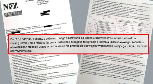Jak napisać rezygnację z sanatorium do NFZ, aby uniknąć problemów?