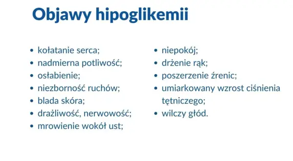 Objawy hipoglikemii: kołatanie serca, potliwość, osłabienie, drżenie rąk, blada skóra, wilczy głód. Co to jest hipoglikemia?