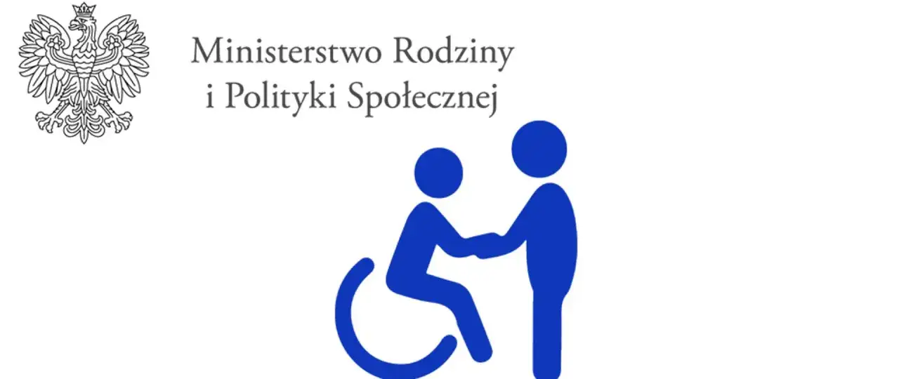 Ministerstwo Rodziny i Polityki Społecznej wspiera asystenta osoby niepełnosprawnej 2026. Symboliczne przedstawienie pomocy i wsparcia.